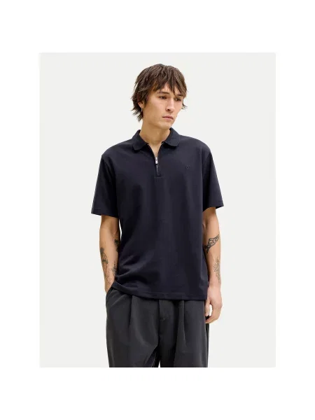 Jack & Jones Polo marškinėliai Blaethan Tamsiai Regular Fit mėlyna