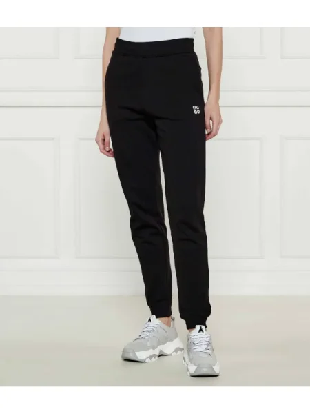 HUGO Pantaloni de trening Nelfinia | Regular Fit negru