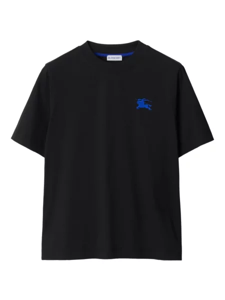 Tricou Burberry cu broderie negru