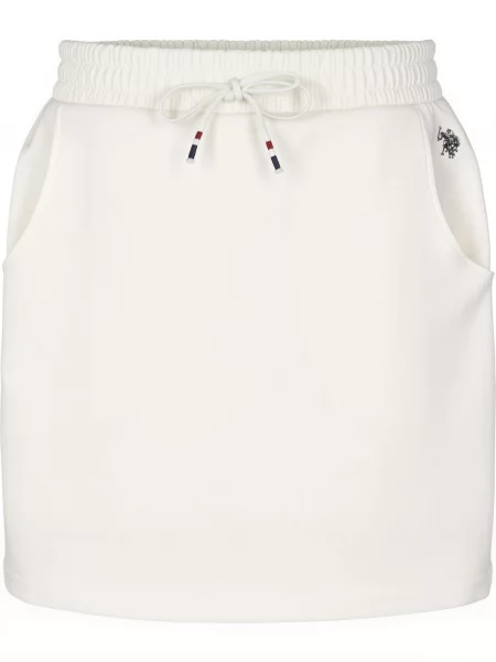 U.S. POLO ASSN. Fustă UWEvy alb