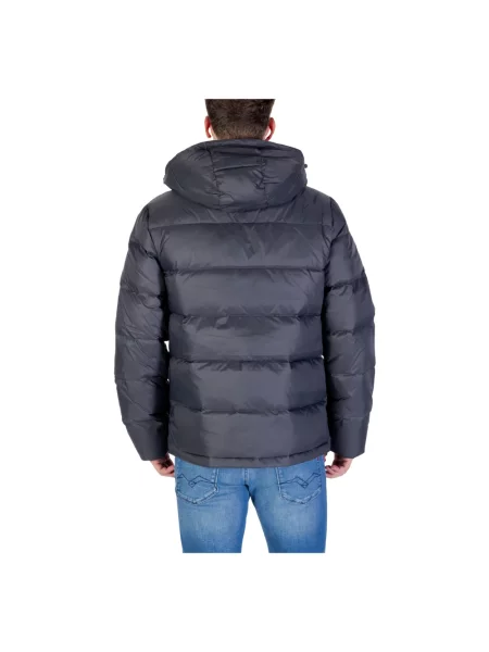 Kurtka jeansowa Calvin Klein Jeans z kapturem czarna