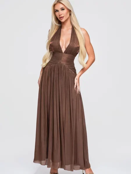 Rochie maxi Edoti maro