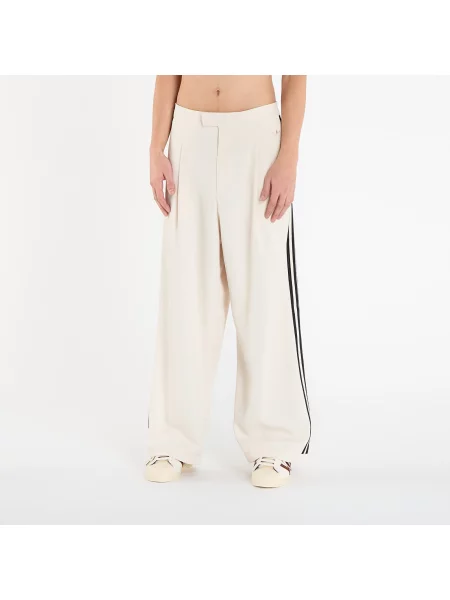Szerokie spodnie Adidas Originals beżowe