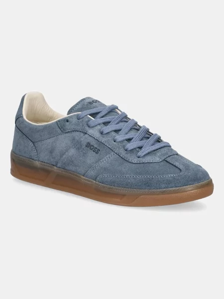 Superge iz semiša BOSS Brenta modra