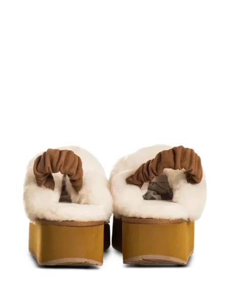 Kambarinės šlepetės Birkenstock su atvira nosine ruda