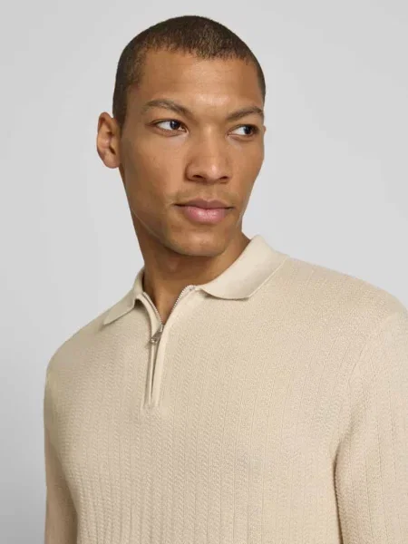 Koszulka polo o kroju regular fit z czystej bawełny ekologicznej model CRAN' Selected Homme