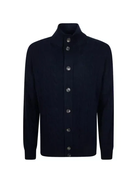 Cardigan Filippo De Laurentiis tricotate albastru