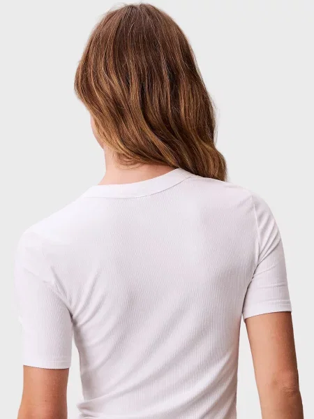 Футболка Calvin Klein Jeans з модала біла