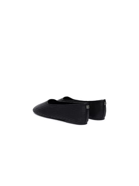 Balerinos Calvin Klein Oblique Ballerina Cut Lth juoda
