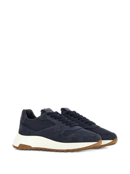 Sneakerși Hogan din piele de căprioară albastru