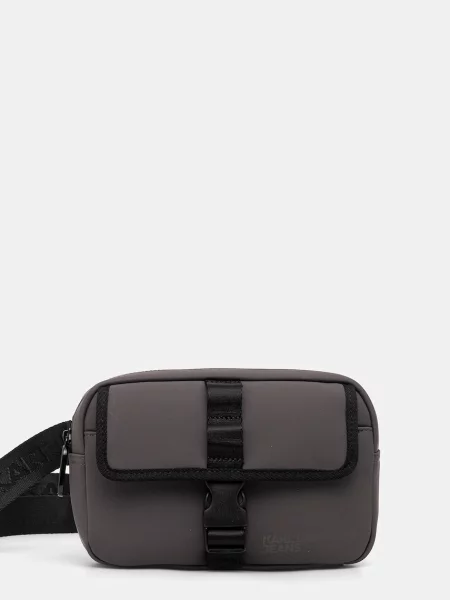 Torbica za okoli pasu Karl Lagerfeld Jeans siva