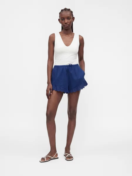 Abercrombie & Fitch Nohavice námornícka modrá