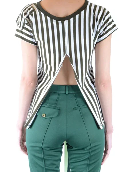 Bluza Golden Goose s kratkimi rokavi bela