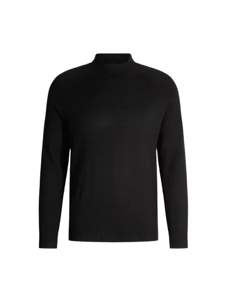 Sweter z dzianiny o kroju regular fit z mieszanki bawełny model ‘TITO’ Strellson czarny