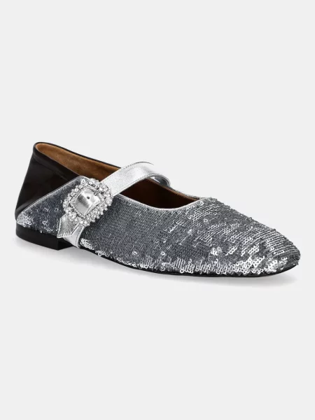 Wales Bonner baleriny Ballerina Buckle srebrny