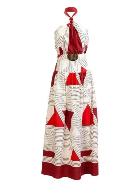 Rochie midi Silvia Tcherassi până la genunchi de costum alb