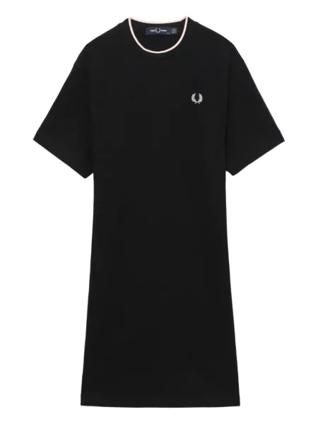 Rochie tip cămașă Fred Perry scurtă de costum negru