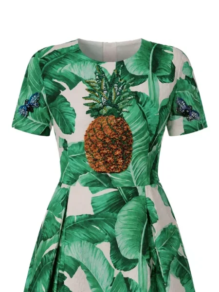 Rochie mini Dolce & Gabbana cu imagine verde
