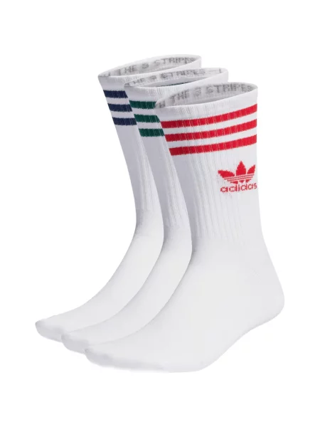 Pántos csíkos sneaker Adidas autogrammal fehér