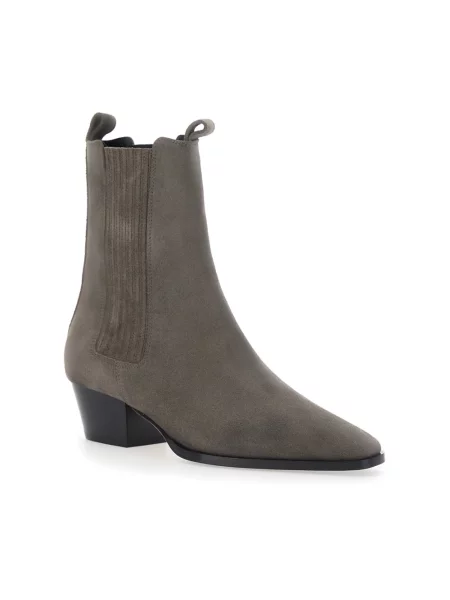 Buty do kostki Aeyde skórzane szare