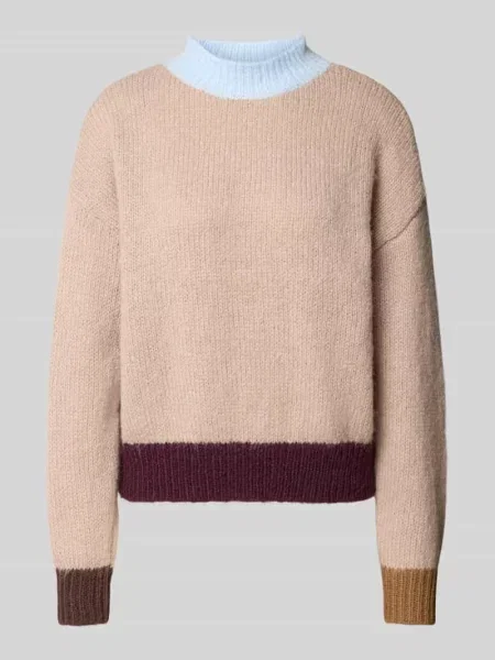Sweter o kroju relaxed fit z blokowym łączeniem kolorów Only