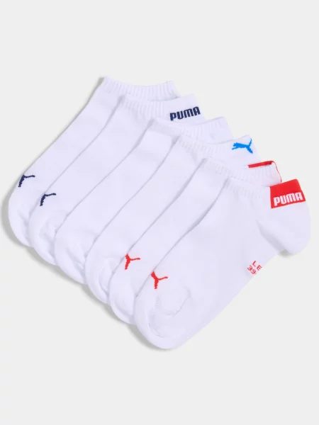PUMA Unisex Logo Sneaker 3p Набір шкарпеток Унісекс Комбінований верх білий