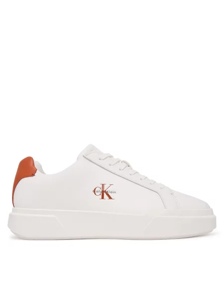 Laisvalaikio batai Calvin Klein Chunky Cupsole Laceup Lth balta
