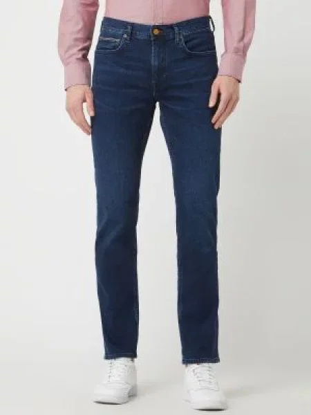 Tommy Hilfiger Jeansy Denton Bridger Straight Fit blau niebieskie