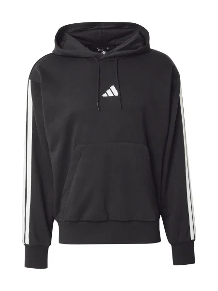 ADIDAS SPORTSWEAR Megztinis be užsegimo Essentials juoda balta