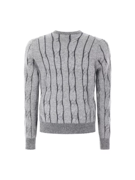 Dzianinowy sweter Panicale szary
