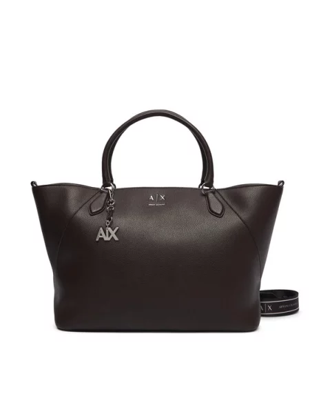 Armani Exchange Rankinė Tamsiai ruda