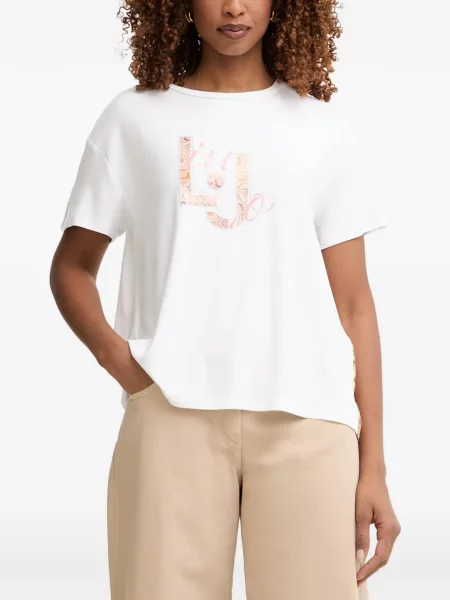 Tricou Liu Jo cu imagine cu model paisley alb