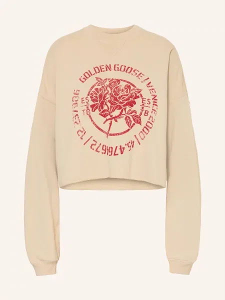 Golden Goose Mikiny / červená béžová