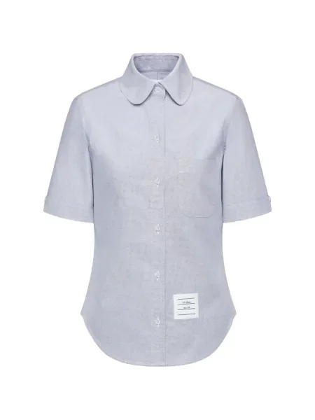 Košeľa s krátkym rukávom Thom Browne sivá