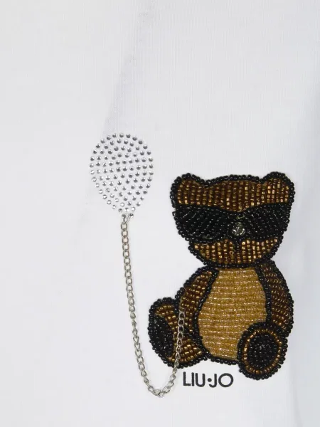 Koszulka Liu Jo z naszywkami biała