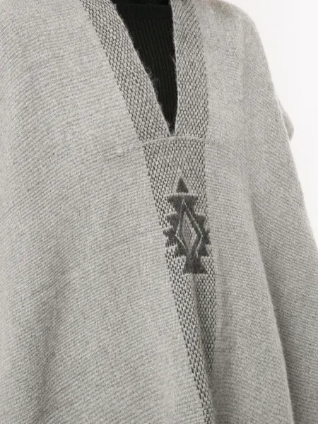 Poncho Voz tricotate gri