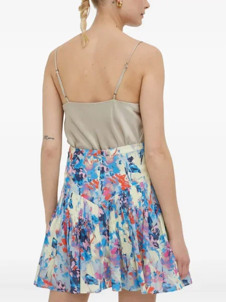 Plisirana plisirana suknja Day Birger Et Mikkelsen s cvjetnim printom smeđa