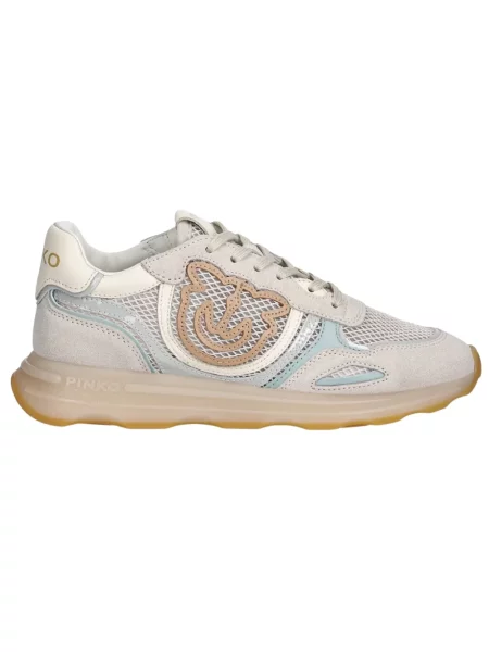 Sneakersy Pinko skórzane beżowe