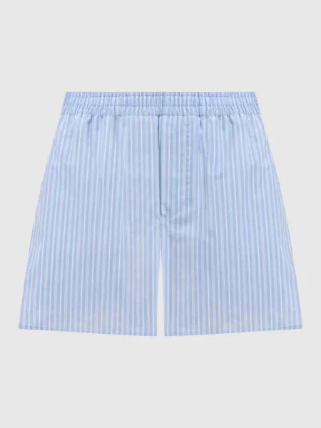 Шорты Ami Paris в полоску голубые