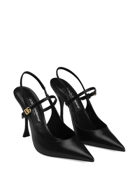 Pantofi cu toc Dolce & Gabbana slingback negru