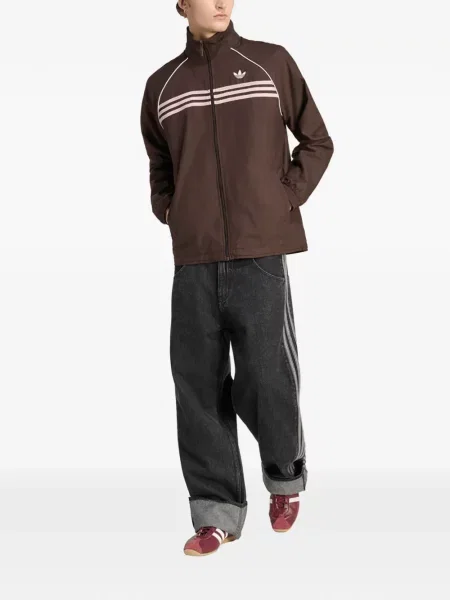 Geacă Adidas alergare maro
