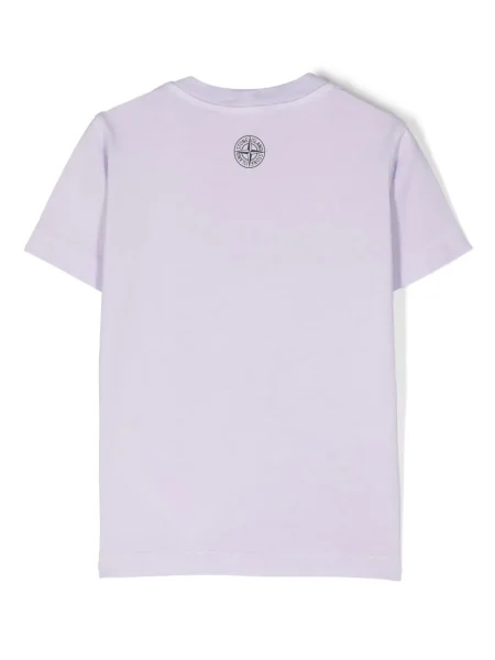 Koszulka dziecięca Stone Island fioletowa