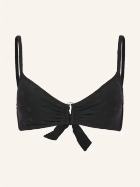 Watercult Bralette Bikini Modern Dots schwarz czarny