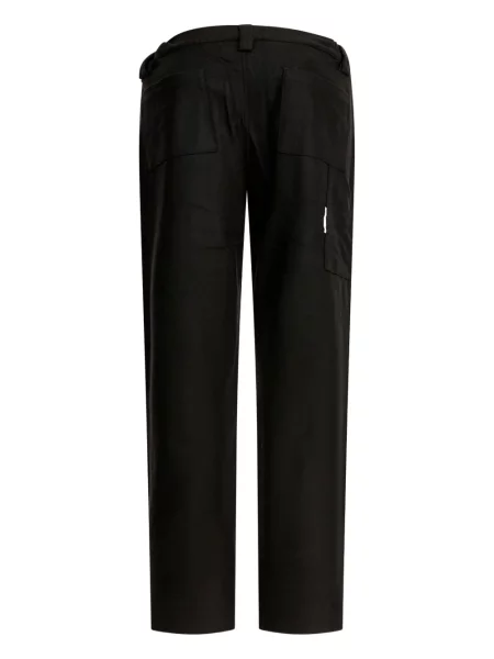 Pantaloni Gr10k cu buzunare aplicate negru