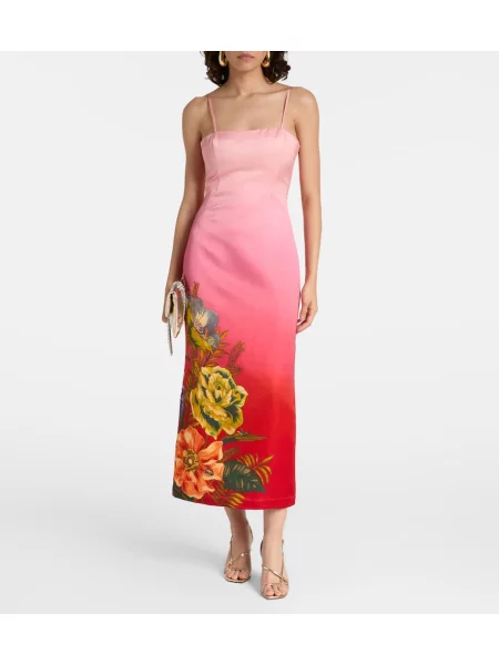 Rochie midi Alemais de in până la genunchi de costum roșu