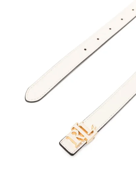 Curea Lauren Ralph Lauren din piele alb