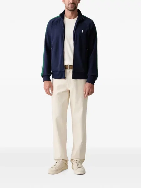 Sneakerși Polo Ralph Lauren din piele alergare cu funde roșu