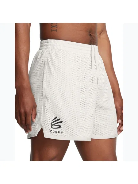 Мъжки баскетболни шорти Under Armour Curry Splash Short white clay/black бяло