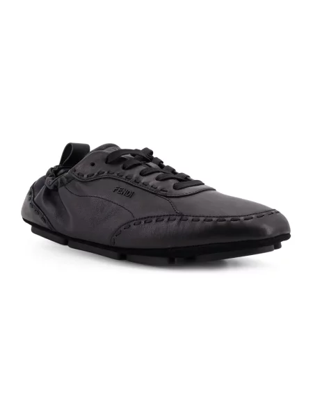 Sneakersy Fendi wiązane czarne