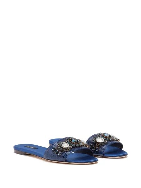 Sandale Dolce & Gabbana din piele albastru